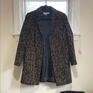 Boden Leopard Print Women's Coat: 6P